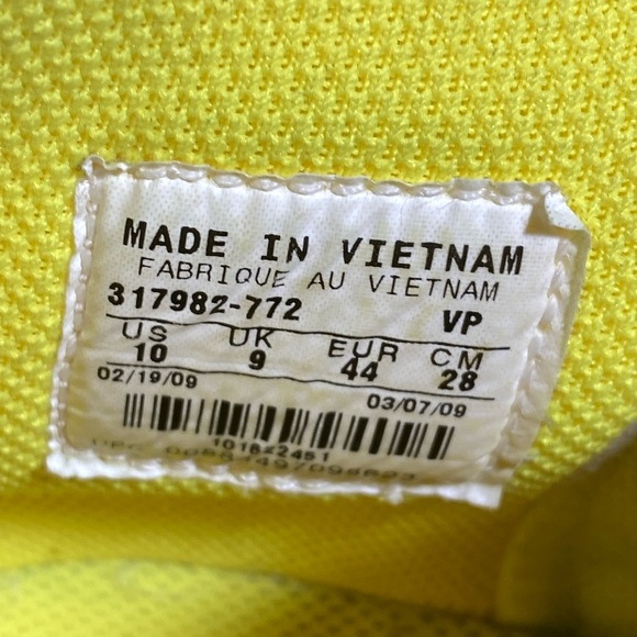 Nike Dunk Hi Homer Simpson 2009 Voltage Yellow Midnight Navy Mens 10 - Picture 6 of 6